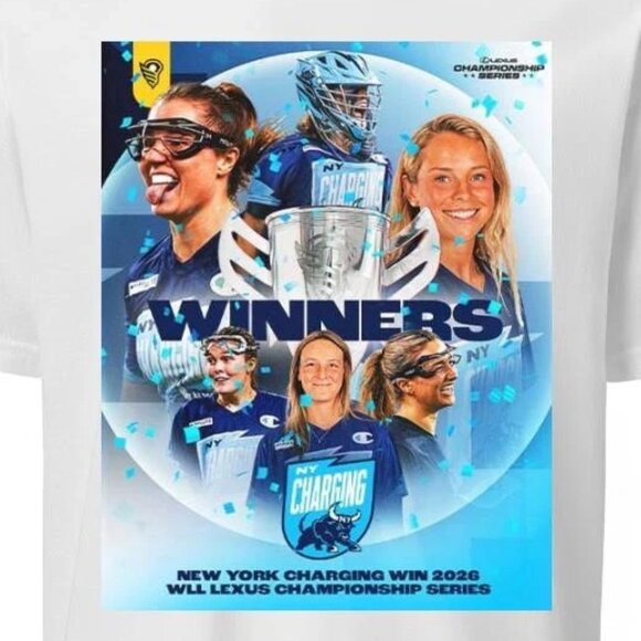 New York Charging Women's Lacrosse 2026 WLL Lexus Championship Series Winners 90 - Picture 2 of 5